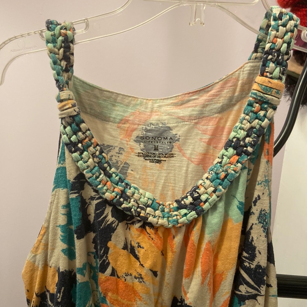 Tan and green Sonoma dress